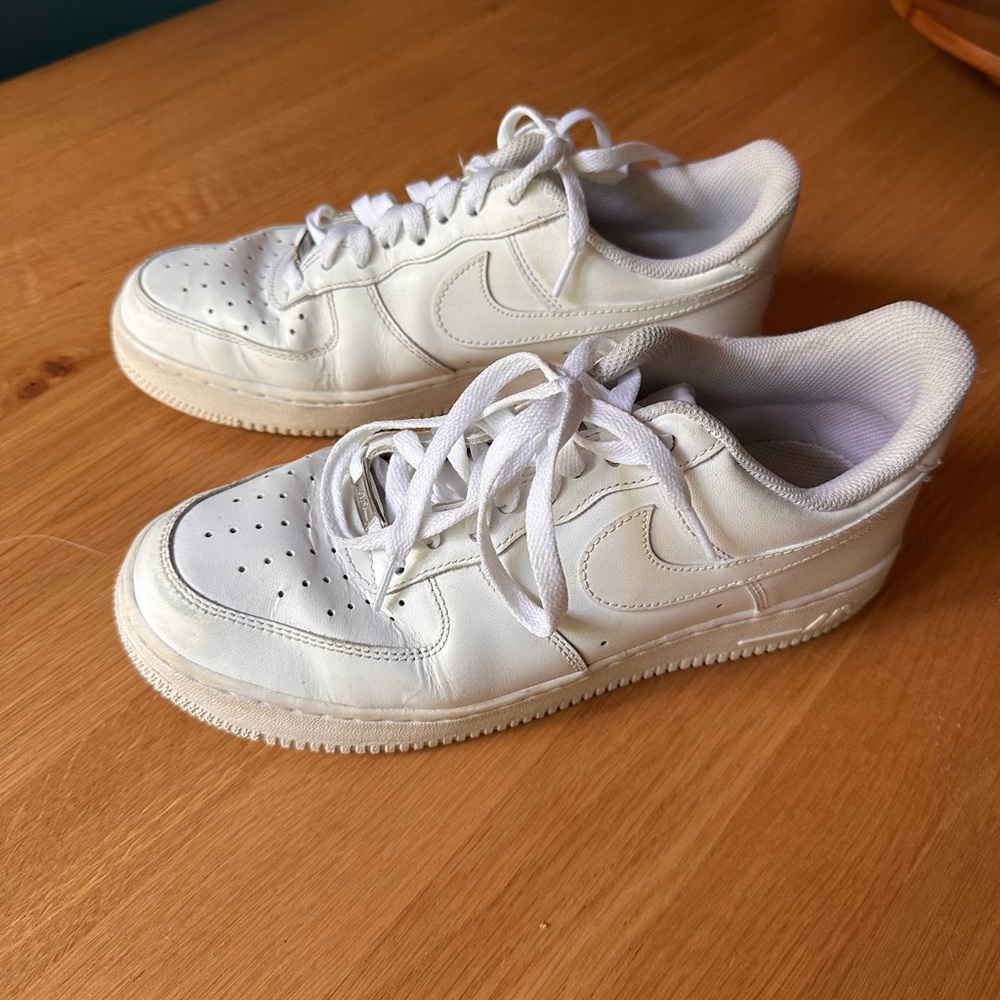 Nike White Air Force ones women 10